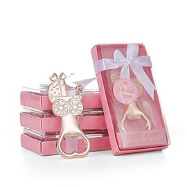 30 abrebotellas de carro de bebé para regalos de baby shower, abridores de botellas con exquisita caja de regalo utilizada para recuerdos