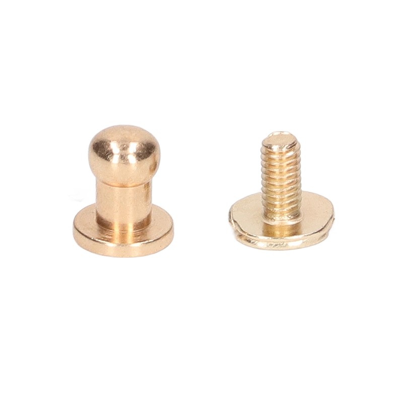 200 Sets Chicago Screws Round Head Rivets 7x5mm DIY Handcraft