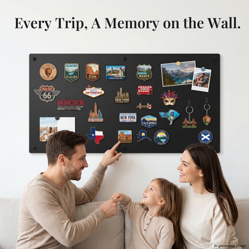 Qiytecno Large Magnetic Board for Wall: Non-Magnetic Fridge Solution