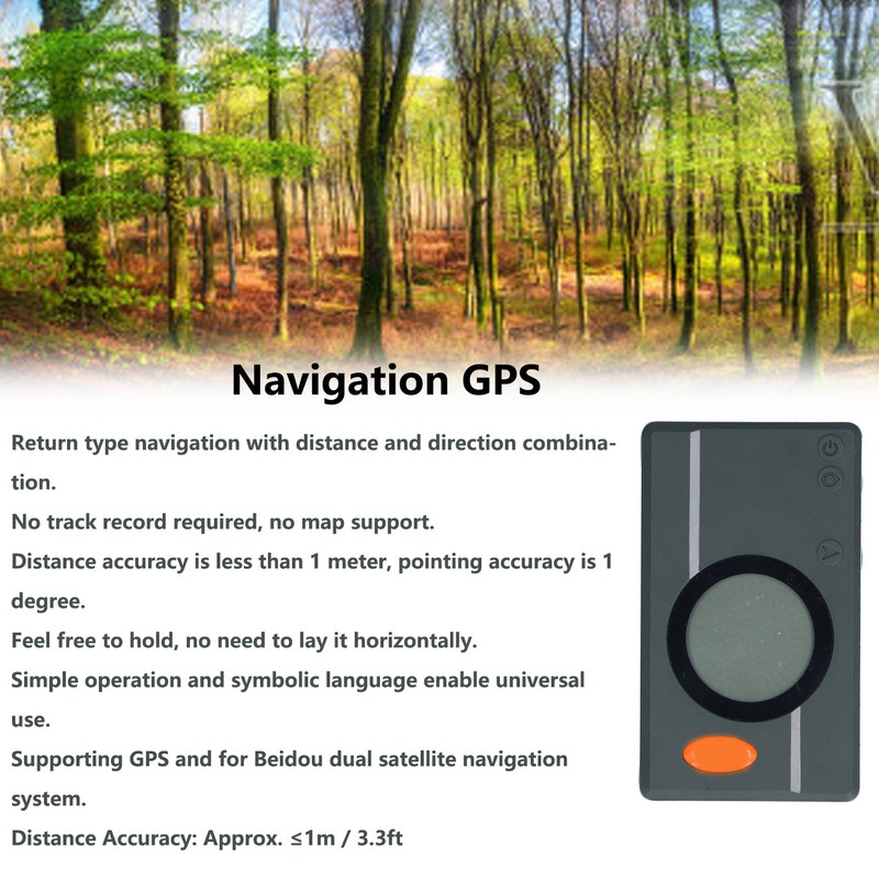 Handheld Navigator GPS Navigation System 35mm Display Screen LED Backlight