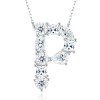 Pass Diamond Tester Letter I Multi Cut VVS Moissanite Necklace