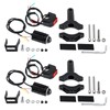 Windance 2 Pack,Motorcycle LED Spotlight Hi/Lo Beam Yellow White Driving
