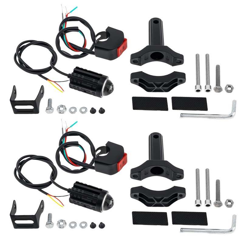 Windance 2 Pack,Motorcycle LED Spotlight Hi/Lo Beam Yellow White Driving
