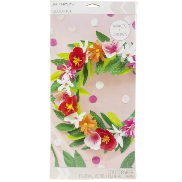 K&Company K&Company Paper Kit Bright Floral Crown, Makes 1 643077782747