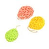 3piezas Esponjas Baño Forma Panal Amarillo Verde Naranja Ducha Suaves
