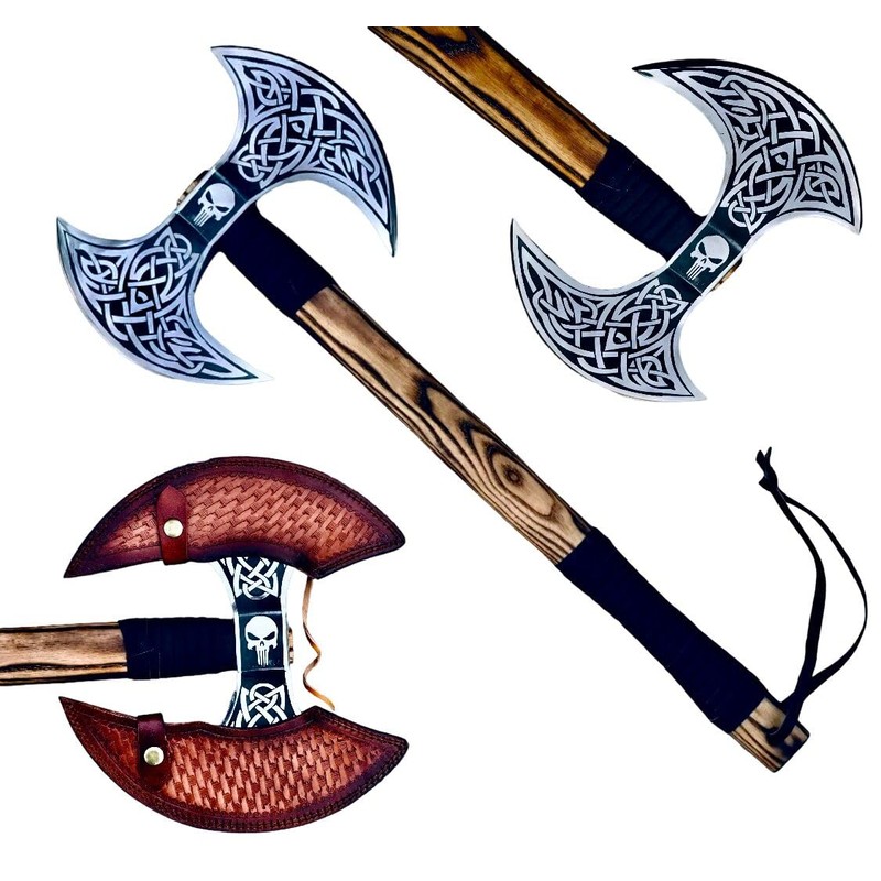 viking tools Axes,Functional Axe, Bushcraft Axe Hatchet for Hunting Bearded
