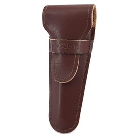 Genuine Leather Safety Razor Leather Protective/Travel Case for Any Safety Razors - Brown Razor Case Keeps Your Double Edge Razor Blade Safe.