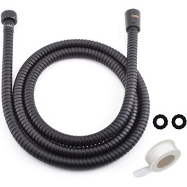 Klabb Adjustable Handheld Shower Head Holder and 79 Inch Hose,Premium ABS Bracket,360 Degree Rotatable Brass Ball and teflon tape,Easy to install,can connect with any standard hand shower thread