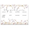 Baby Shower Games - Pack of 20 Baby Prediction Cards-Wildflower