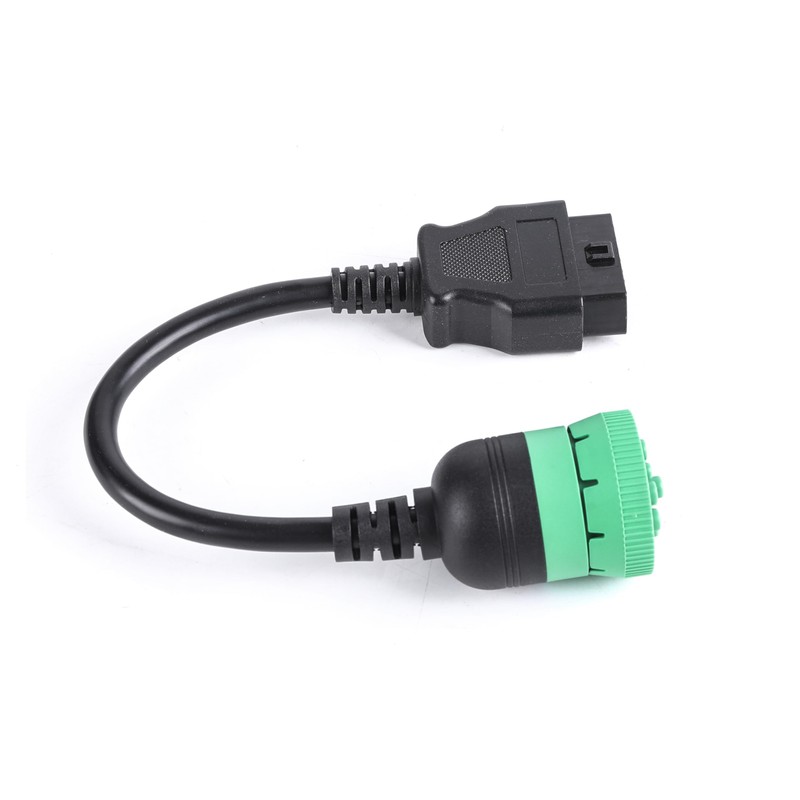 Green Type 2 J1939 Male to OBD2 Female Adapter Cable