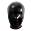 GREEFEI Latex Hood Microporous Black Mask,Rubber Hood Masks with Back