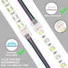 10 Packs 5 Pin RGBW LED Strip Connector Kit 10