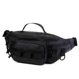 Fishing Tackle Bag Fanny Pack,Waterproof Fishing Tool Waist Bag with Adjustable Waist Strap for Fishing Hiking Running