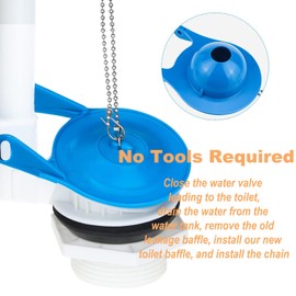 Gerber Toilet Flapper Replacement, 3-Pack 3 inch Toilet Stopper Kit for Gerber 99-788 Fits 3 inch Toilet Flush Valve, Water Saving, Easy to Install