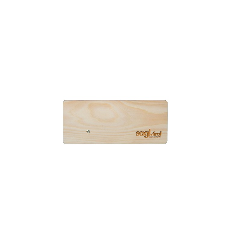 sagl.tirol holzmanufaktur Pine Heart with Purple Bow Weil i di