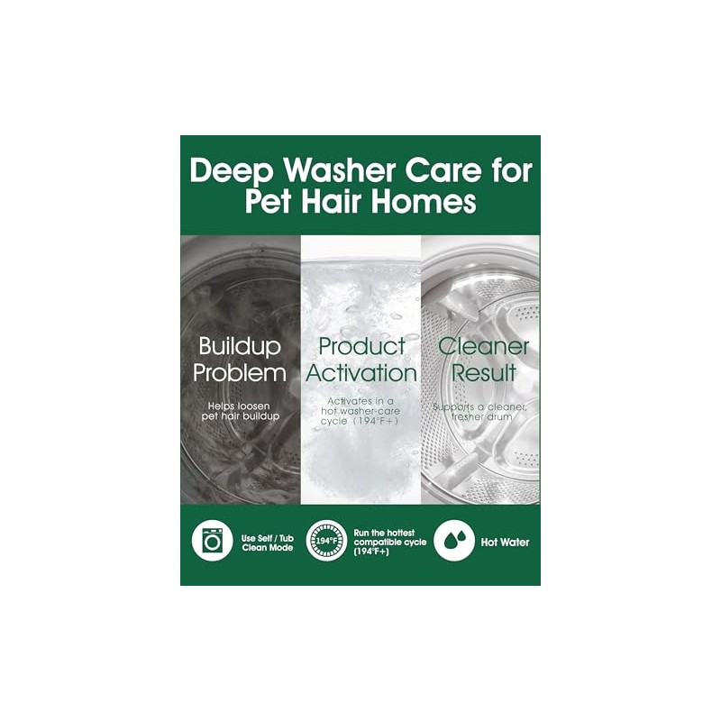 Pet Hair Dissolver For Washing Machine Cleaner, Hair Dissolving Laundry