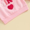 Baby Boy Girl Cute Long Sleeve Crew Neck Letters Heart