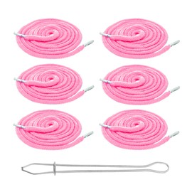 Mandala Crafts Pink Drawstring Replacement Draw Cord for Sweatpants Waist - 6 55 Inch Cotton Round Drawstring Cord Hoodie String Replacement & Drawstrings Threader