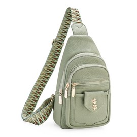 GAEKEAO Sling Bag Crossbody Bags for Women Vegan Leather Fanny Pack Chest Travel Anti Theft Purse Shoulder Bag handbags Gifts