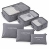 6-Piece Travel Packing Cubes for Luggage Organization – Waterproof Zippered