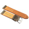 22 mm Fluco Racing Rally Vintage Cowhide Leather Watch Strap