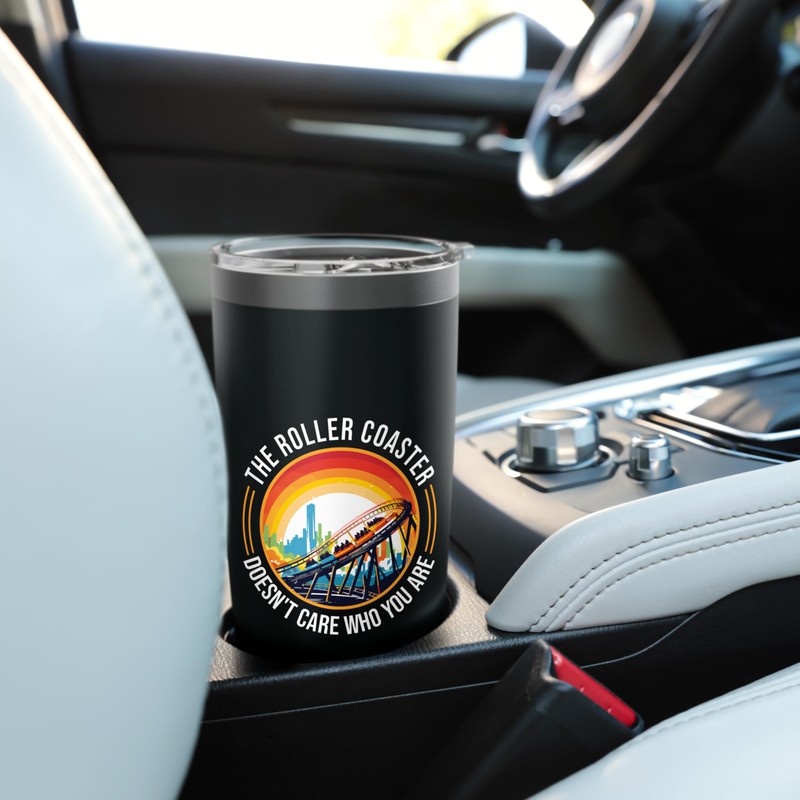 Amusement-Park Theme-Park Funfair Carnival Roller-Coaster Stainless Steel Insulated Tumbler