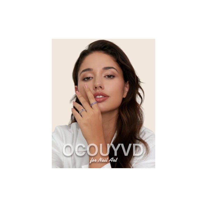 OCOUYVD Uñas Postizas Cuadradas Cortas Con Degradado Rojo, Punta Francesa,
