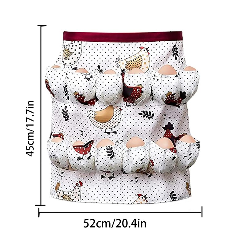 LIMEOW An egg apron, canvas apron, egg apron, collecting chicken