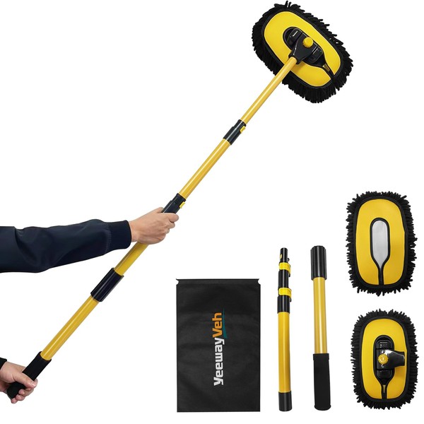 YeewayVeh Car Wash Brush Mop with Long Handle, 55" Car