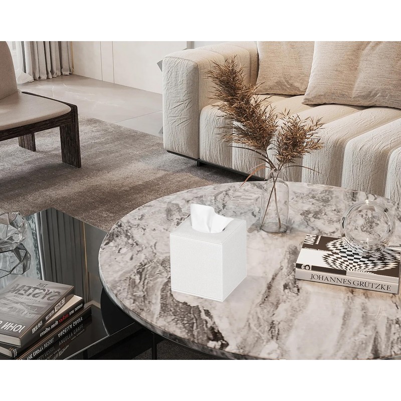 Colylan Tissue Box Cover Square Tissue Box Holder for Bathroom