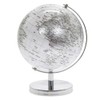 Rotating Globe Model | 1 Piece | Silver & White