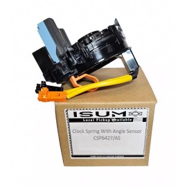 ISUMO Clock Spring & Angle Sensor Fits Toyota RAV4 2009-2012 W/ Steering Audio Control
