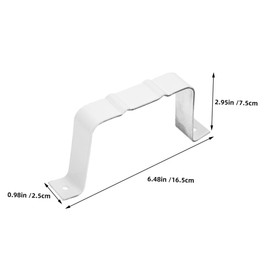 Operitacx 2pcs Drain Adapter Hose Downspout Adapter Leader Strap Gutter Downspouts Fittings Gutter Mount Gutter Downspout Adapter Gutter Spout Extension Gutter Adapter Aluminum Alloy White