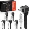 A-Premium Set of 6 Ignition Coil Pack and Iridium Spark