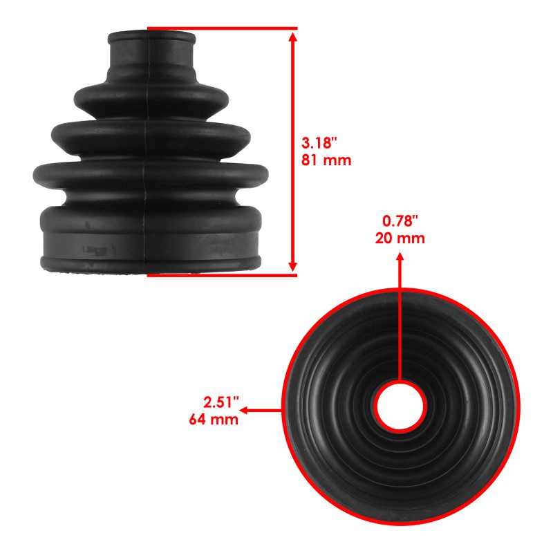 Caltric Front CV Boot Kit For Honda Rancher 420 TRX420FA