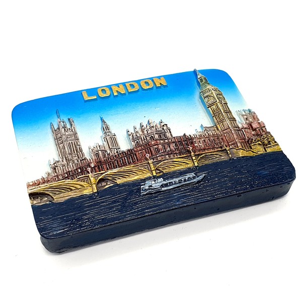 London Fridge Magnet, 3D Magnet Travel Sticker Souvenirs, Global Landmarks,