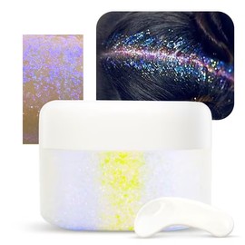 Glitter Gel, Glitter Make-Up, Face Hair Body Glitter Mermaid Sequins Sparkling for Face Hair Lips Nails Make Up Cosmetics Festival