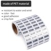 Skweawert 6001-7000 Consecutive Number Inventory Stickers Self Adhesive Waterproof Labels