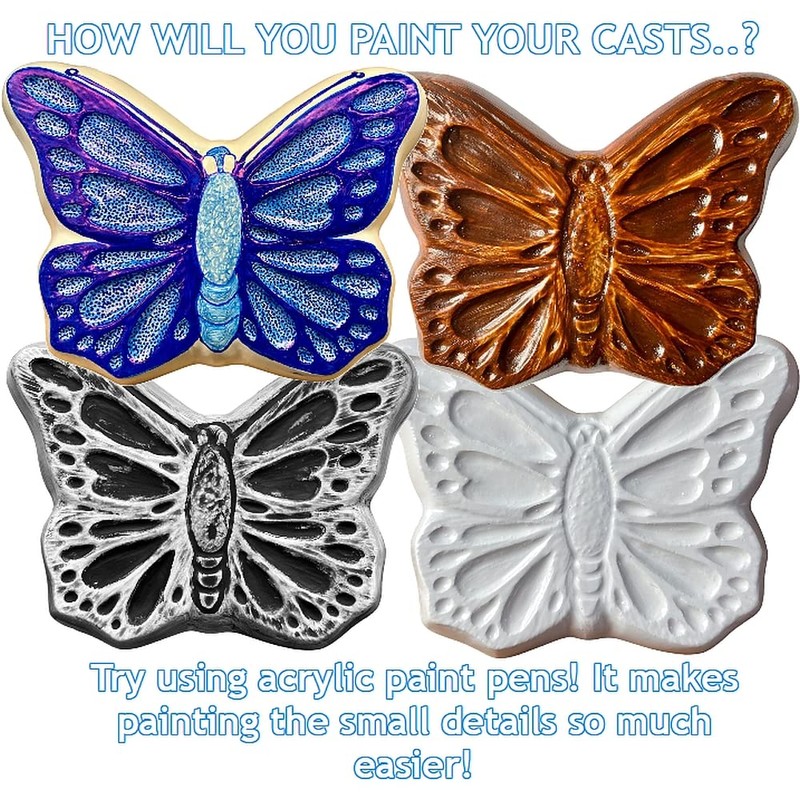 Butterfly Garden Concrete or Plaster Casting Plaque Mould Nr1