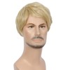 Kalyss 8" Short Straight Men's Blonde Color Wig Heat Resistant