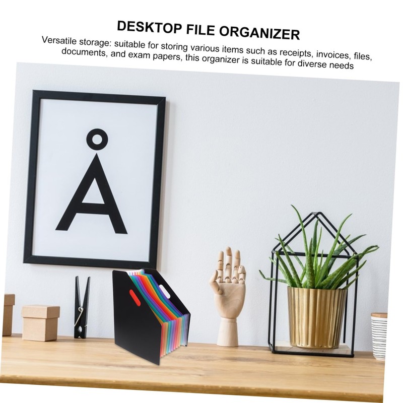 Operitacx Vertical Accordion File Organizer Large Capacity Document Wallet Paper