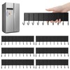 6 Pcs Magnetic Key Holder for Fridge with 10 Hooks,
