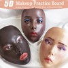 Banugo Makeup Mannequin Face - Silicone Head with Makeup Kit,