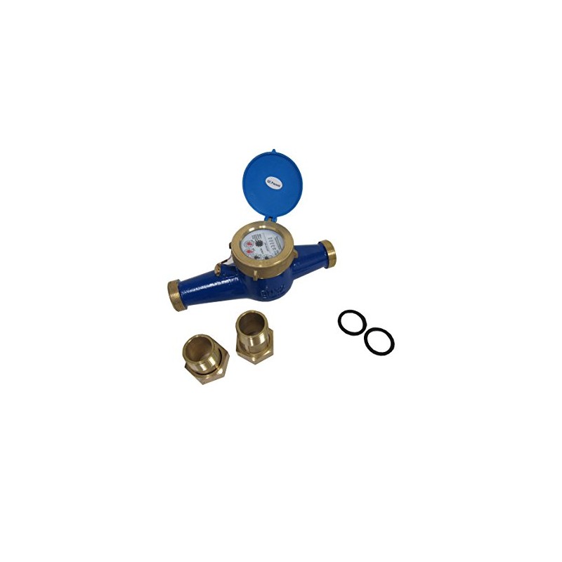 PRM 1/2" NPT Multi-Jet Water Meter, Brass Body - NOT