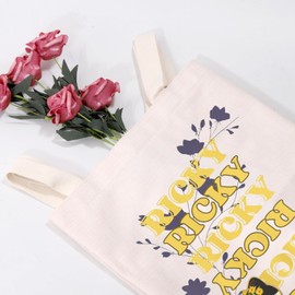 MEIKIUP K-Pop Zerobase1 Tote Bag Korean Ricky Fans Gifts K-Pop Music Lover Gift K-Pop ZB1 Merchandise Concert Merch (CA Ricky TB)