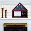 Tieeqe Large Military Shadow Box Solid Wood Burial Flag Display