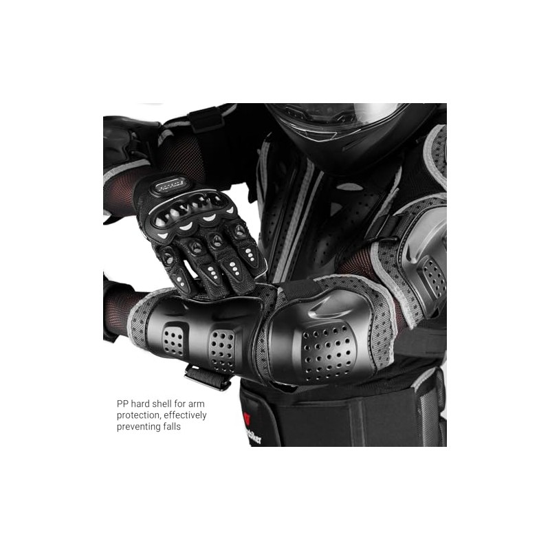 HEROBIKER Motorcycle Full Body Armor Jacket spine chest protection gear