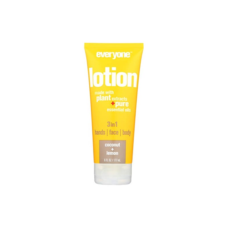 Everyone 3 In 1 Lotion Coconut Plus Lemon, 6 Oz
