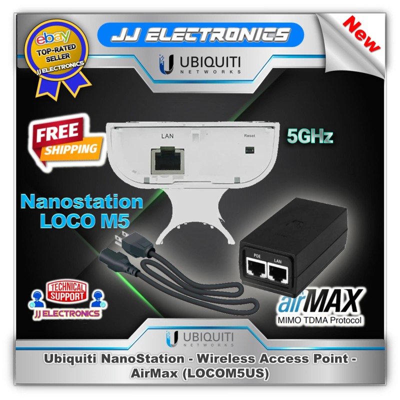 Ubiquiti Nanostation Loco M5 15 Kilometers Range 150+ Mbps Wireless