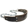Dominion Strength Training Heavy-Duty Leather Dip Belt with Steel Chain